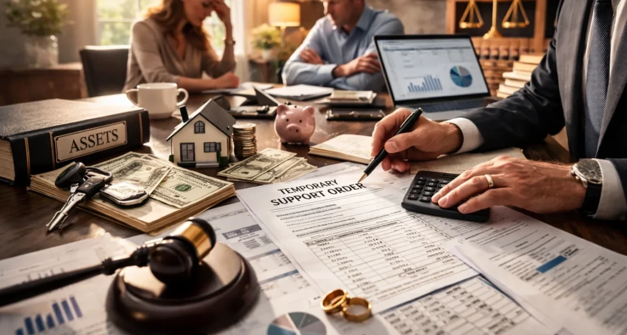 support orders before valuation NC